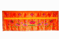 Buddhist supplies Buddha light shining 3 meters table around the table skirt case cloth 1 2 1 5 2 3 5 4 meters banner Buddha hall embroidery