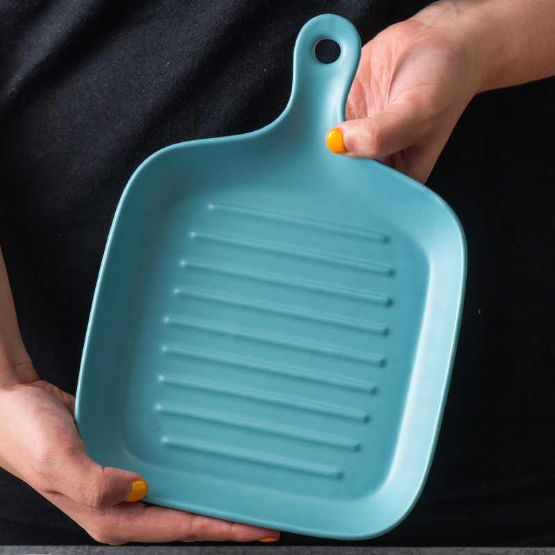 Nordic ceramic dish household creative move surroundings while steak western breakfast tray of rice dish all the plates