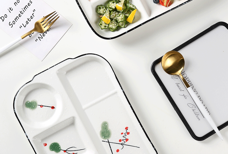 Ceramic dish dish dish creative household means space cent eat dish one breakfast dish lose fat fast food dish food tableware