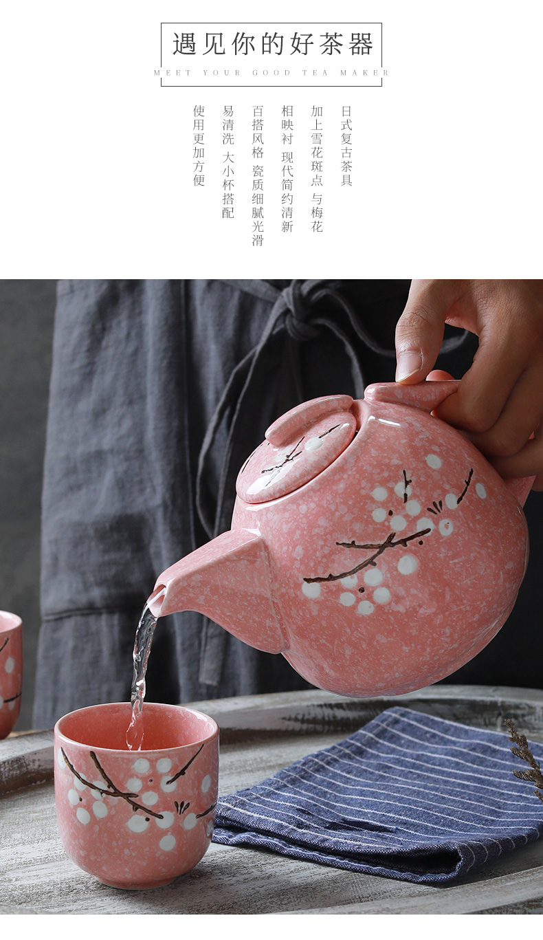 The teapot suit household utensils cup tea ware jingdezhen ceramic drinking cup Japanese kung fu tea kettle