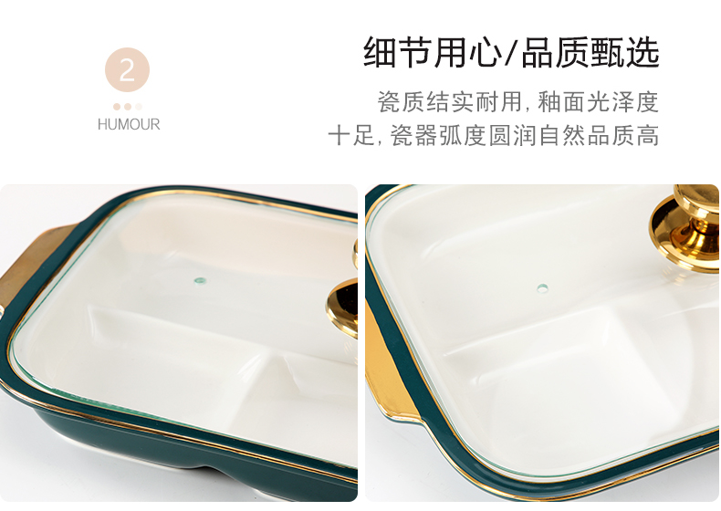 Ceramic dinning plate frame creative dribbling cover reduced fat breakfast snack plate hotel club high - end food tableware
