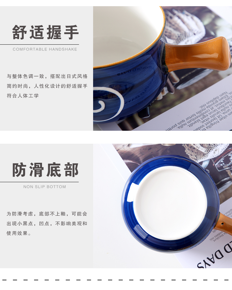 Jingdezhen ceramic household individuality creative dishes suit children oatmeal for breakfast bowl dishes one eating utensils