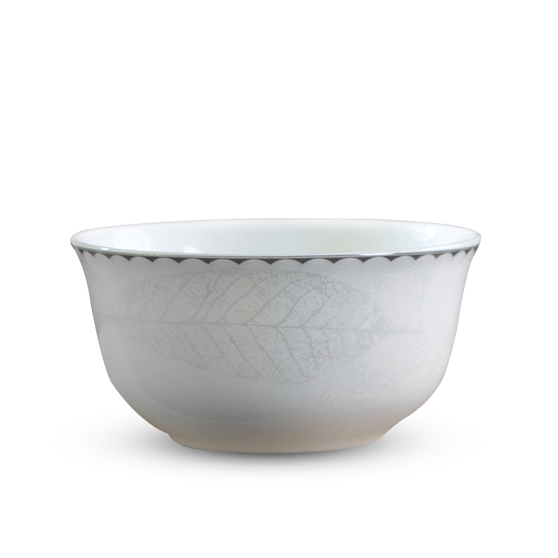 Jingdezhen ceramic bowl Chinese contracted household bowl of salad bowl bowl ceramic ipads China tableware bronzing bell bowl of soup bowl