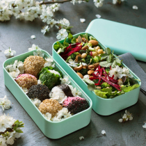 French monbento Net red double-layer lunch box can be heated for clearance in microwave oven