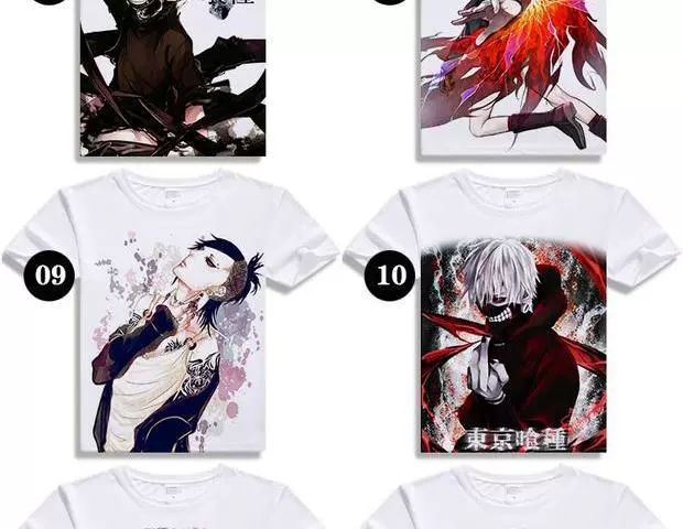 Tokyo Ghoul 喰 金 金 Kim Jung Kirishima Dong Xiang Anime Nhật Bản xung quanh quần áo áo thun dài tay thoải mái - Carton / Hoạt hình liên quan