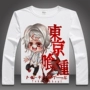 Tokyo Ghoul 喰 金 金 Kim Jung Kirishima Dong Xiang Anime Nhật Bản xung quanh quần áo áo thun dài tay thoải mái - Carton / Hoạt hình liên quan những hình sticker dễ thương