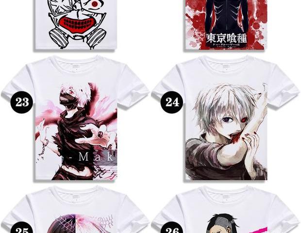 Tokyo Ghoul 喰 金 金 Kim Jung Kirishima Dong Xiang Anime Nhật Bản xung quanh quần áo áo thun dài tay thoải mái - Carton / Hoạt hình liên quan hình sticker đẹp