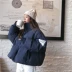 Mùa đông 2018 nữ sinh mới phiên bản Hàn Quốc của áo khoác cotton dày bánh mì ấm hoang dã áo khoác cotton ngắn thủy triều áo phao nữ dáng dài Bông