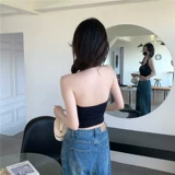 Летняя белая майка топ, белье для повседневной носки, базовый приятный телу топ с чашечками, для маленькой груди, красивая спина