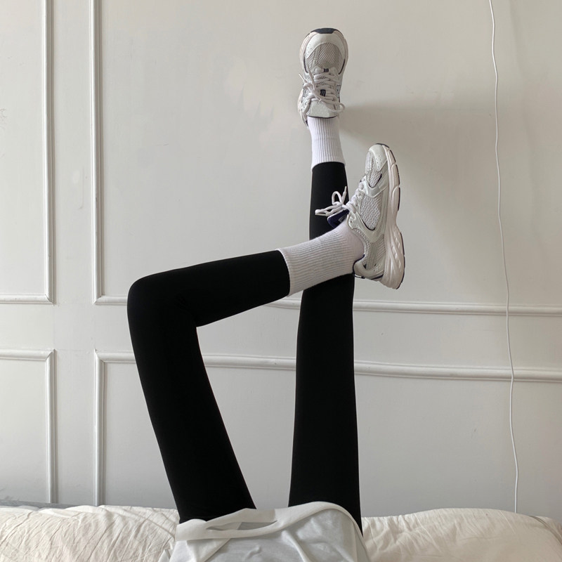 Miko homemade leggings women wear early spring 2021 new elastic black tight pants shark pants