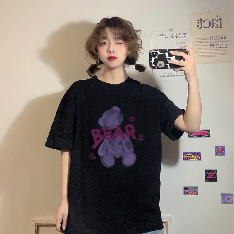 Summer short sleeves Chains Chauder clothes 2022 New ladies' loose half sleeves T-shirt design with a small crowd of blouses