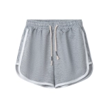 Летние тонкие спортивные шорты, штаны, повседневные брюки, высокая талия, свободный крой, по фигуре