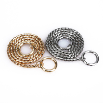 Love Dogs competition grade P chain dog collar copper snake chain P chain snake chain large medium and small dog collar dog chain