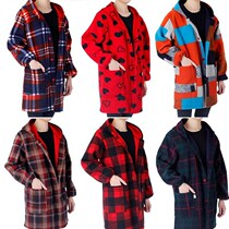 Front buttoned apron gown adult female winter plus velvet padded extended home velvet overalls