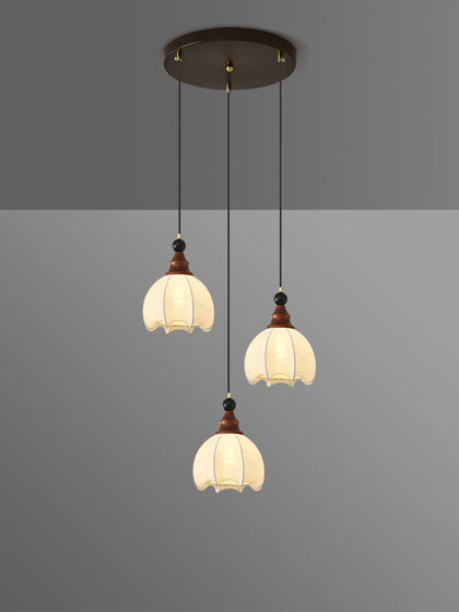 Trendy Spiral Staircase Long Chandelier for High-Ceiling Spaces, Song Dynasty Aesthetics, Loft Apartment, Duplex Villa, Living Room, Attic Lighting