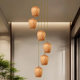 Oriental Song Dynasty Aesthetics Multi-Head Lantern Combination Staircase Chandelier Villa Hall Leap Stair Main Light Bed and Breakfast Main Light