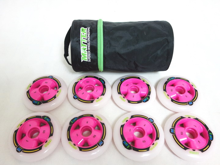 Second generation F2 race speed race motor wheel 100MM 110MM speed skating wheel G13 pink motor wheel