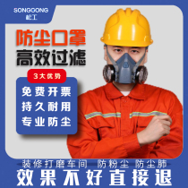 Dust mask to prevent industrial dust chemical pollution smoke wind sand and pine industry 7502 double-can mask