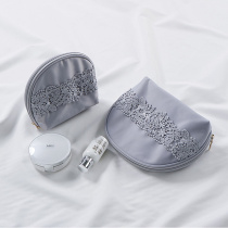 Cute lace mini cosmetic bag shell bag lipstick bag portable makeup low-key luxury hand bag small