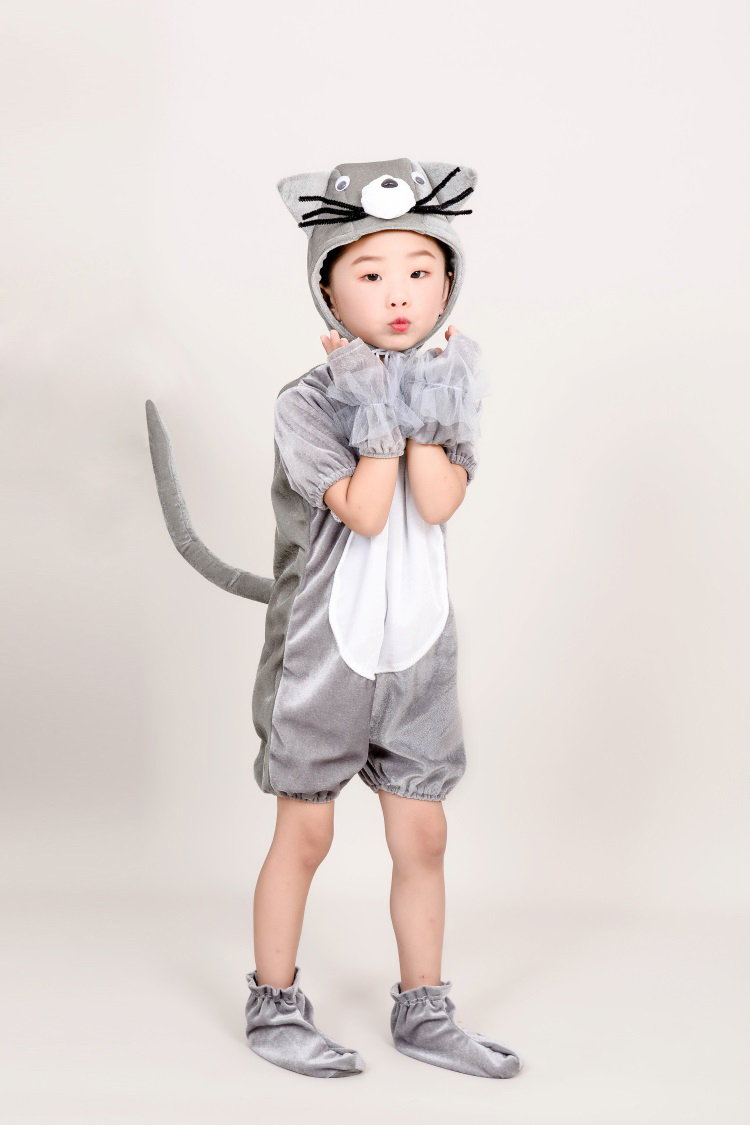 Mới của trẻ em nhảy hoạt hình động vật biểu diễn quần áo chuột nhỏ chuột và trang phục đêm chuột trang phục mèo và chuột trang phục biểu diễn