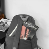 Японский вместительный и большой ретро школьный рюкзак с молнией, сумка через плечо, для средней школы, подходит для студента, простой и элегантный дизайн