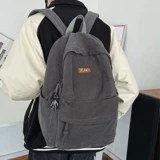 Японский вместительный и большой ретро школьный рюкзак с молнией, сумка через плечо, для средней школы, подходит для студента, простой и элегантный дизайн