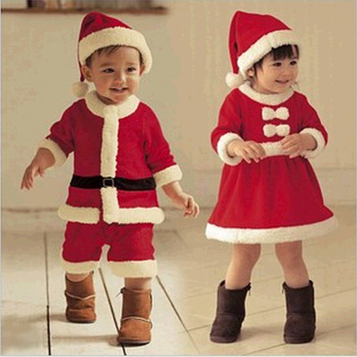 New children's Christmas costumes Children and Europe European and American Christmas costumes Christmas old men and women Men's and women's Christmas costumes dress up
