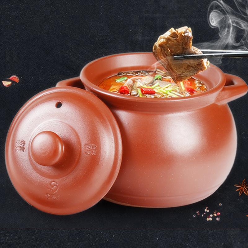 Casserole, soup, open fire, high temperature resistance, purple clay pot, stew pot, Yixing purple sand pot, ceramic large