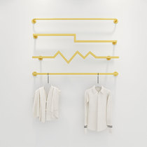 Clothing store display rack Childrens clothing wall rack mens and womens clothing store decoration rack wall-mounted clothes rack