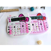 Cute creative voice multifunctional cartoon calculator Korean hotkitty love button office computer