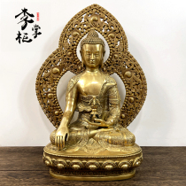 La nouvelle collection de distributeurs Li est une collection de cuivre pur qui ne se déplace pas comme une statue de Bouddha en laiton Aover Buddha pendule pièce de beau travail