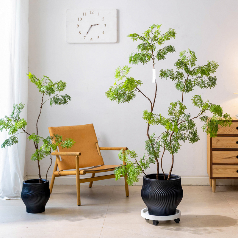 Artificial Green Plant with Feather-Like Leaves, Large Potted Plant for Indoor Decoration, Floor-Standing Ornament, Faux Tree, Light Luxury Artificial Green Plant with Feather-Like Leaves, Large Potted Plant for Indoor Decoration, Floor-Standing Ornament, Faux Tree, Light Luxury