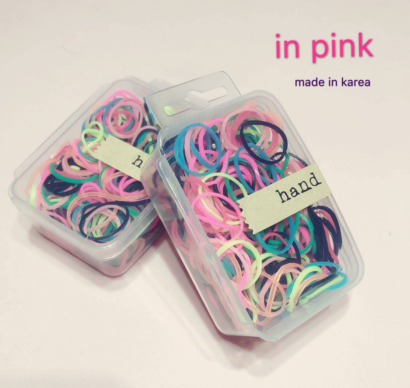 Spot inpink baby child candy color small leather gluten with no injury to base hair band Hair Accessories Boxed head