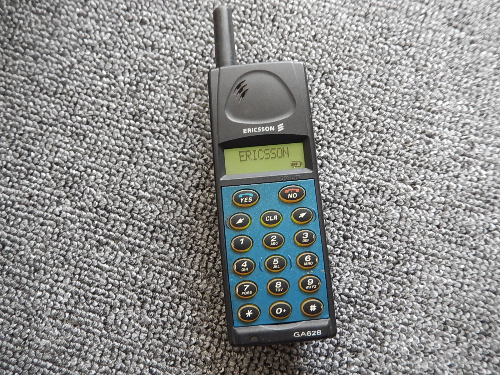 The original Ericsson GA 628 mobile phone used Ericsson 628 old mobile phone classic mobile phone collection