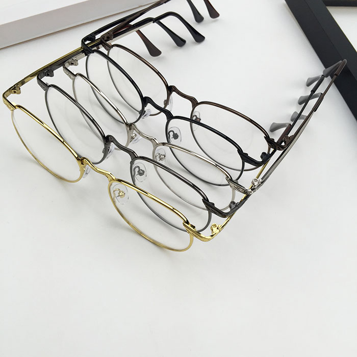 Phiên bản tiếng Hàn của trường đại học ulzzang retro tròn kim loại phẳng gương văn học nam nữ với kính cận thị mắt kính