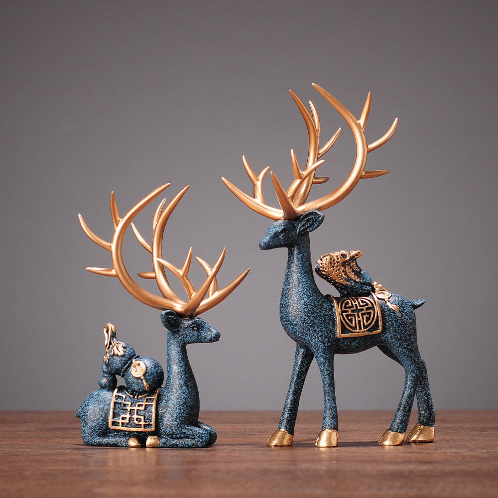 Chinese Deer Living Room Wine Frame Decorated Home Creative European TV Cabinet New Room Joe Moved Gift Porch