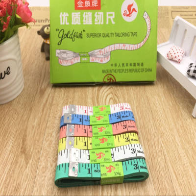 Jin Yu brand measuring tape, color soft leather tape, three-gauge tape, fabric tape, soft tape, 1.3cm wide and 150cm long