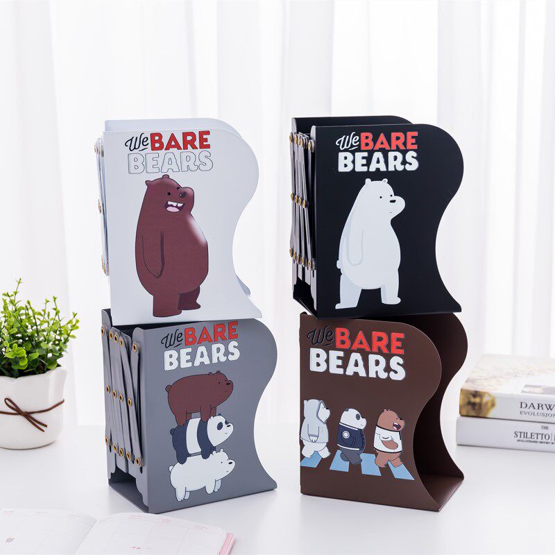 Versatile bookshelf Easy telescopic book stand creative beginner high school student book stand clip book holder table folding and containing book leans on