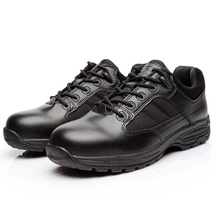 Junlock D14001 low-top wear-resistant stab-proof tactical boots men's leather combat boots men's tactical training shoes
