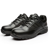 Jun Lok D14001 Low Gang Wear Resistant Anti-Stab Tactical Boots Man Genuine Leather Combat Boots Man Tactical Training Shoes