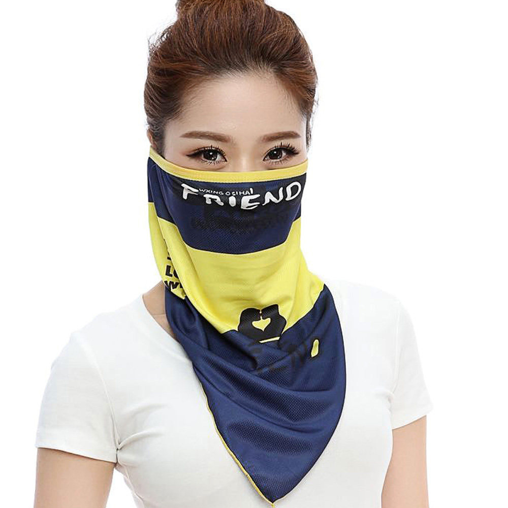 Summer riding turban mask sunscreen dustproof mask anti-ultraviolet face protection scarf breathable motorcycle yarn for men and women