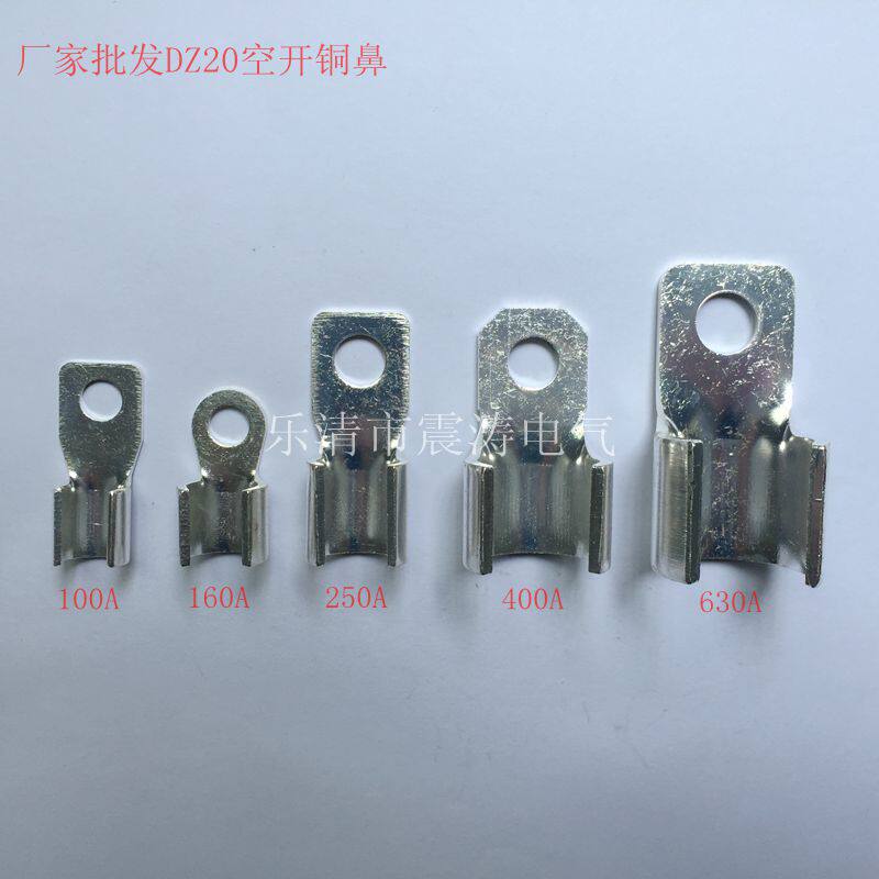 Square head DZ20L earth leakage circuit breaker accessories 100A bronze nose air switch wiring nose shock manufacturer direct