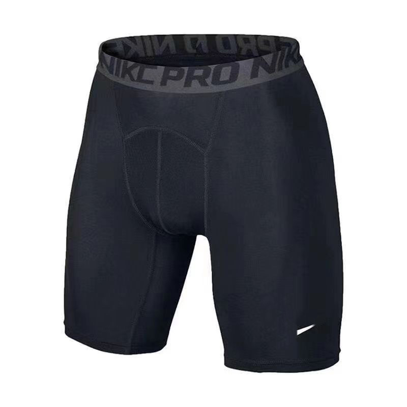 Men's Sports Compression Shorts, Five-Point Length, High Elasticity, Breathable, Quick-Drying, for Basketball, Fitness, Running, Track and Field Training, Tackle Shorts, Base Layer Shorts