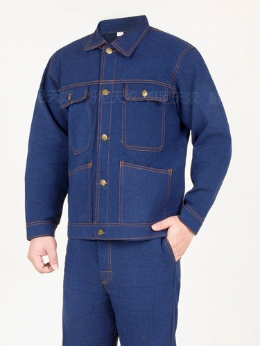 Джинсовая униформа, осенний износостойкий комбинезон