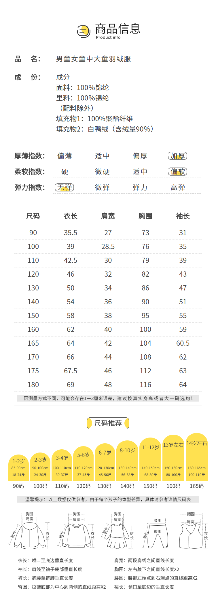 巴拉巴拉&动画IP 亲子装 90白鸭绒羽绒服 三防面料 防风防泼防油污 图8