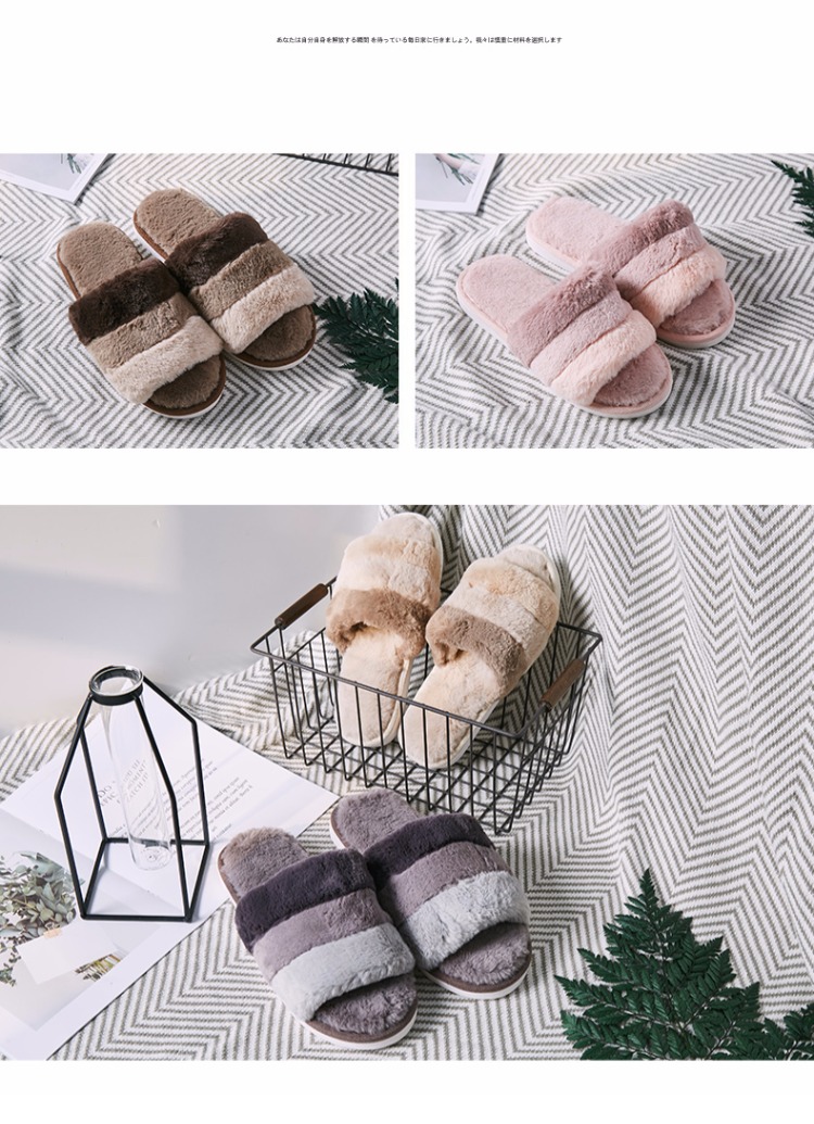 Mùa thu và mùa đông dép bông nhà chống trượt dày dưới trong nhà mùa đông dễ thương tháng len ấm áp nam và nữ dép đi trong khách sạn