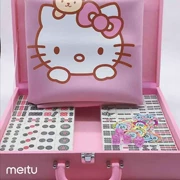 Bàn tay mèo Kt card thẻ mạt chược xin chào Kitty ký túc xá tay nhà 搓 màu hồng dễ thương hoạt hình mạt chược cỡ vừa - Các lớp học Mạt chược / Cờ vua / giáo dục