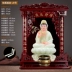 tượng địa tạng vương bằng gỗ Ngọc ngồi sen đồ trang trí gia đình phòng khách hàng thủ công tượng gỗ để xe ô tô Tượng gỗ