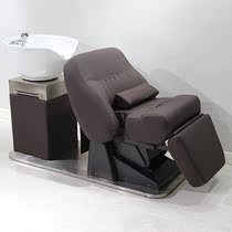 Factory direct selling Japanese high-end barber shop electric lifting washing bed rotatable simple Japanese Flushing bed