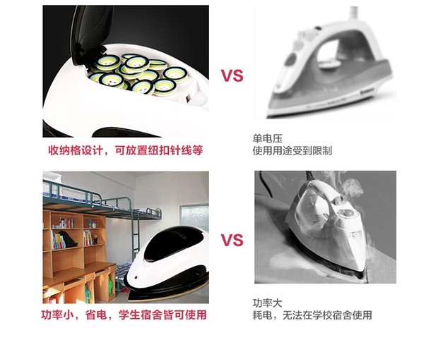 bàn là hơi sokany Youer V-5 Mini Iron Travel Iron Iron Hand Hot Khoan Đậu nhỏ Ký túc xá sinh viên nhỏ bàn ủi sunhouse